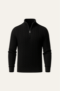 Sero Zip Knit Black