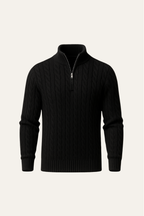 Sero Zip Knit Black