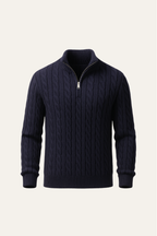 Sero Zip Knit Navy