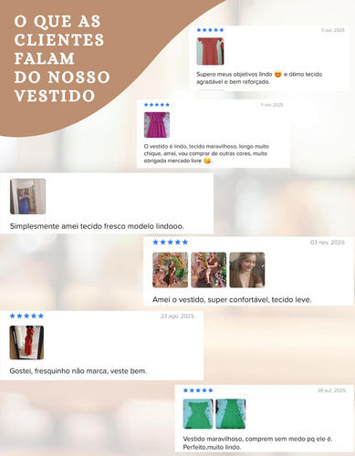 Vestido Longo Feminino Elegante Duna Com Fenda Lateral