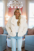 Icebreaker Faux Fur Coat - Ivory