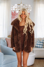 Polar Glow Coat - Brown