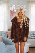 Polar Glow Coat - Brown