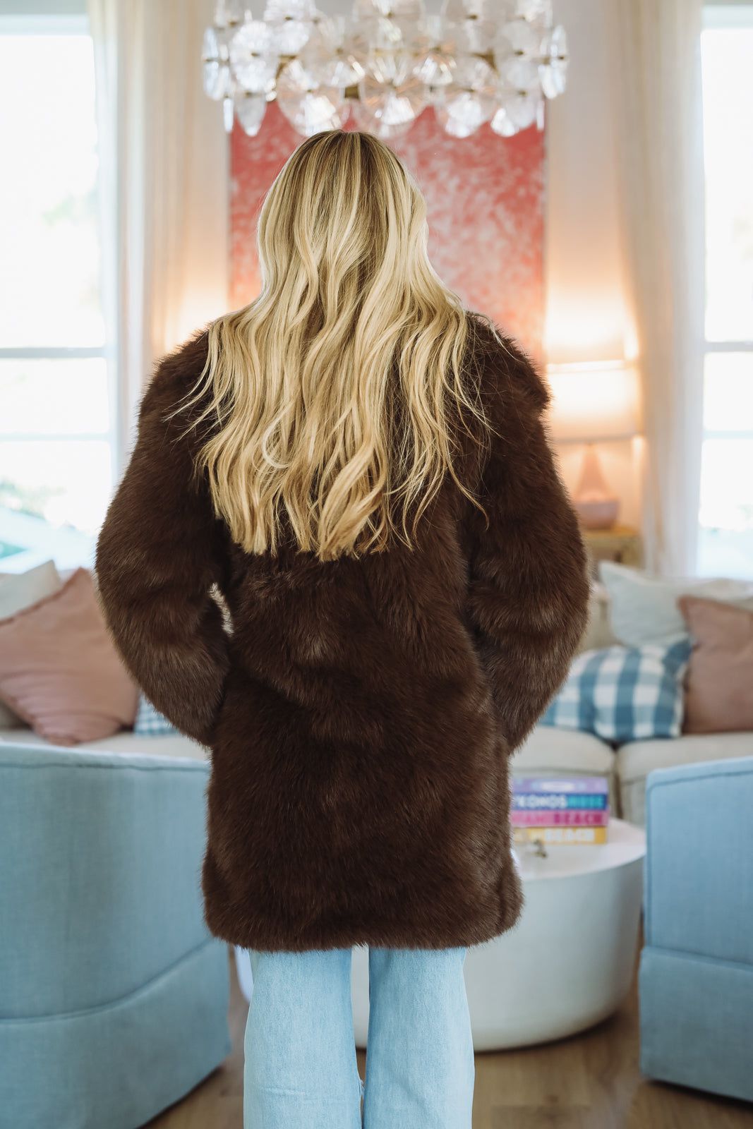 Polar Glow Coat - Brown