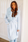 Milan Calling Wool Coat - Light Blue