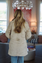 Winter's Grace Faux Fur Coat - Cream