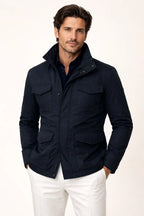 Givano Expedition Coat Navy