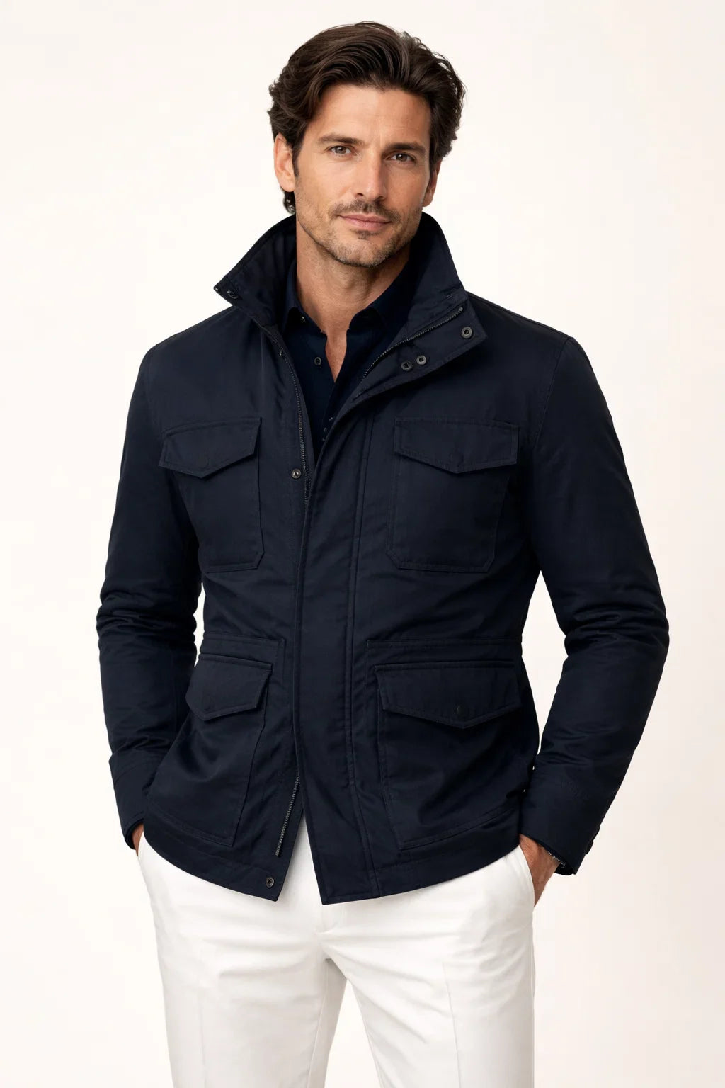 Givano Expedition Coat Navy