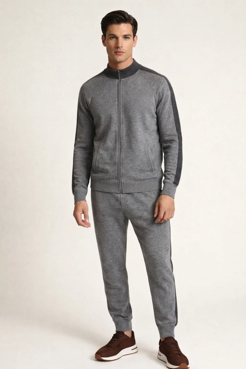 Nero Cashmere Tracksuit Grey