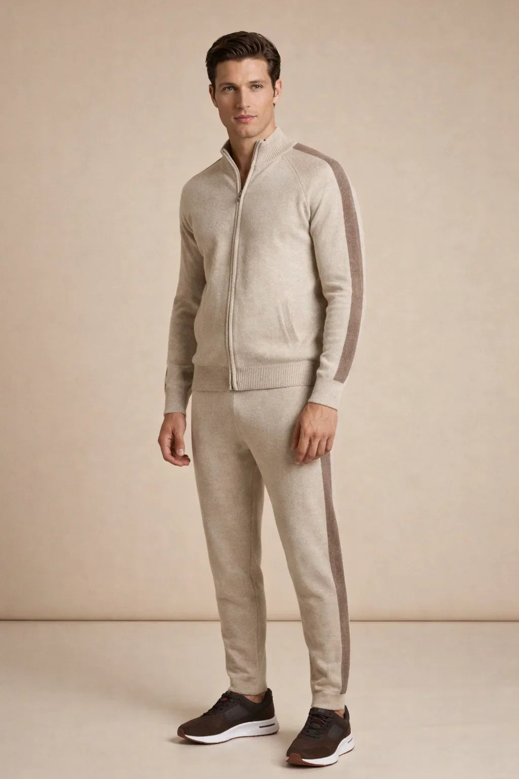 Nero Cashmere Tracksuit Beige