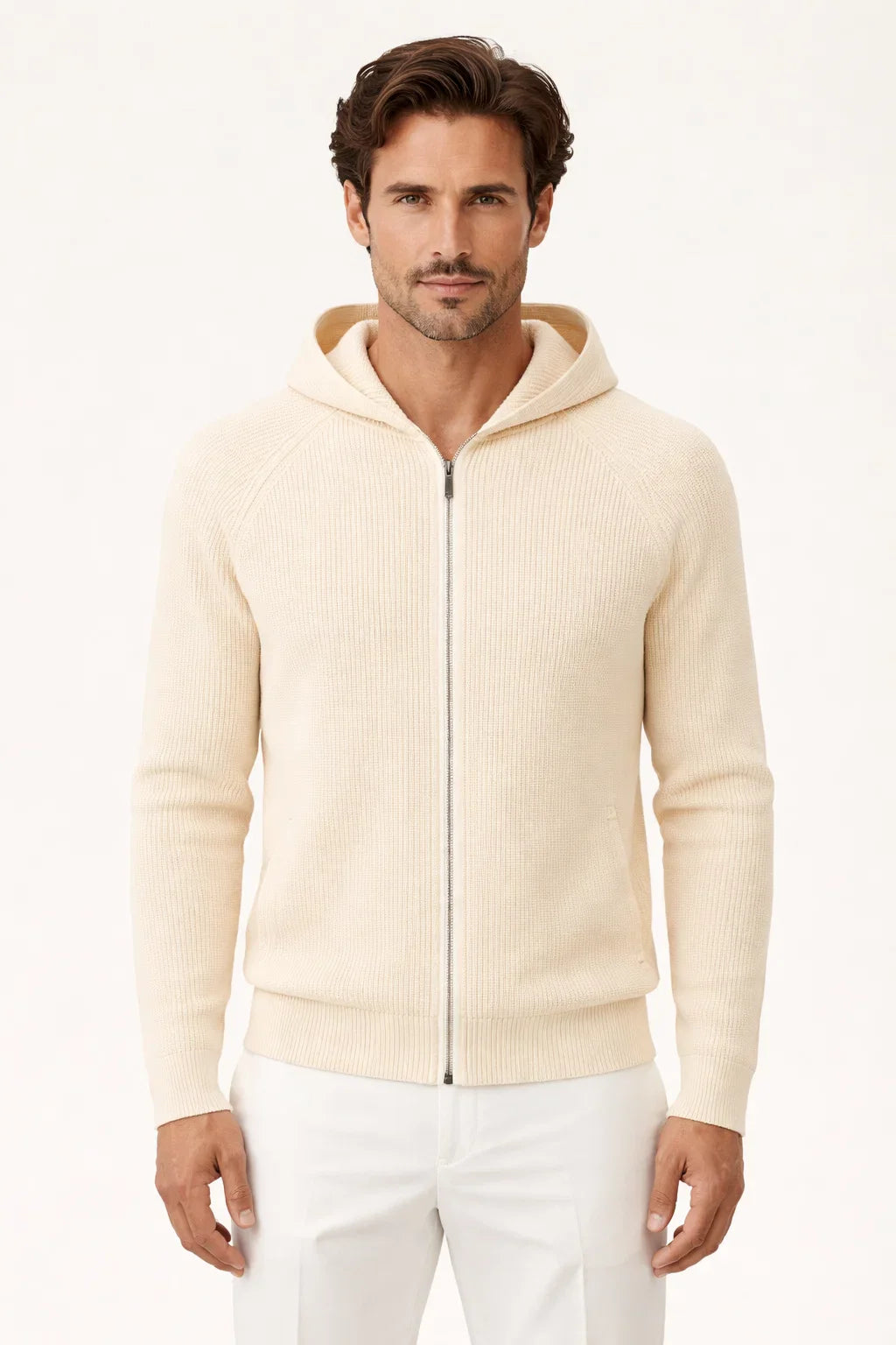 Siro Voyager Zip Up Beige