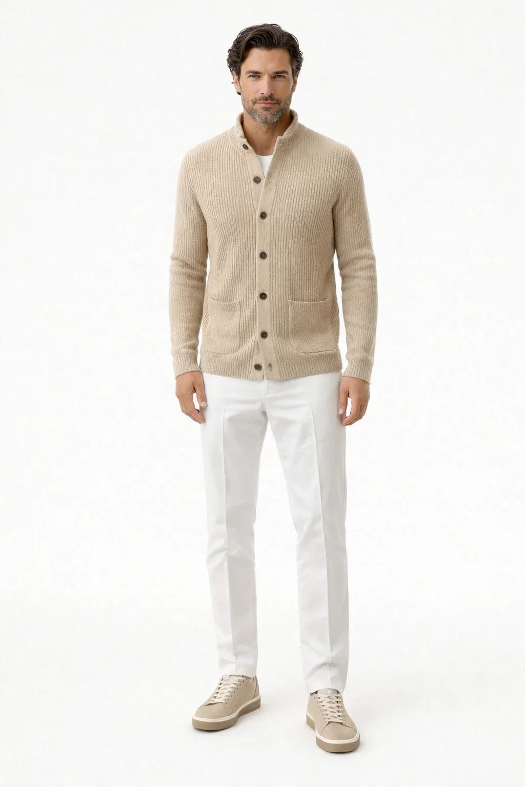 Nombre Beige Knit Vest