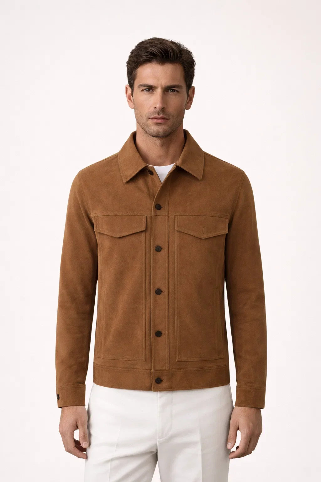 Brown Light Suede Jacket