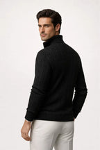 Sero Zip Knit Black