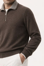 Leonard Zip Up Brown