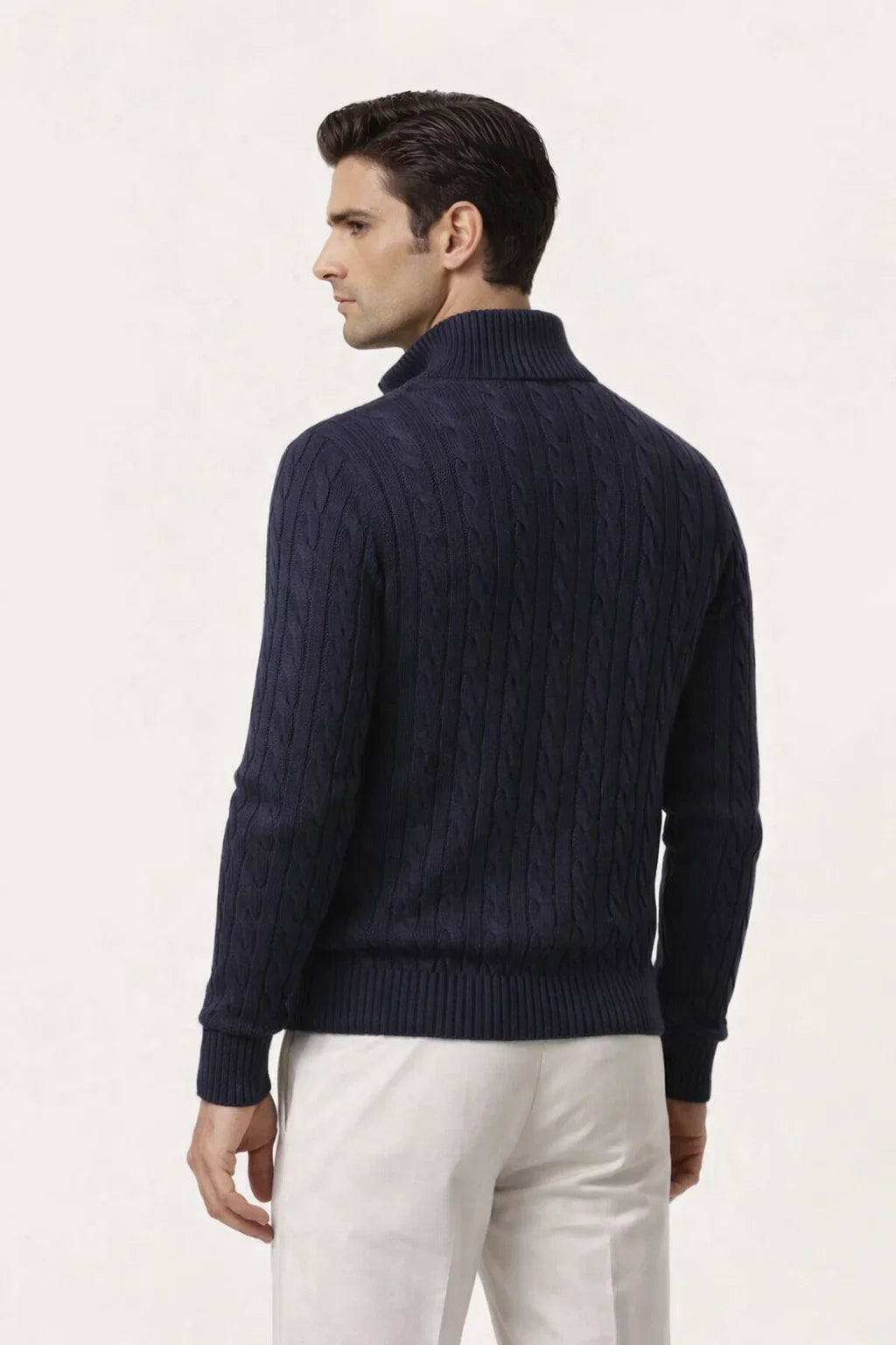 Sero Zip Knit Navy